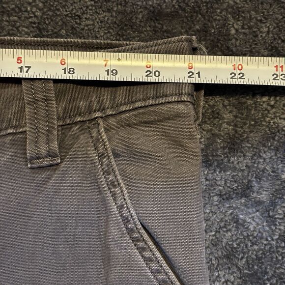Carhartt Pants Work Men’s Relaxed Fit 42x32 Gray Utility Chino Durable - Picture 5 of 10